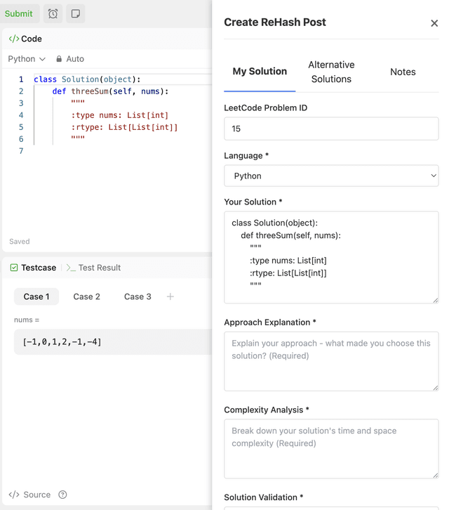 ReHash - Social Platform for AI Driven Interview Prep