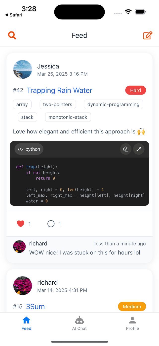 ReHash Chat Interface
